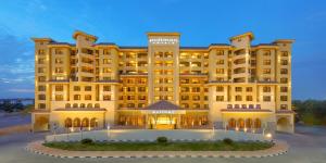 una representación del exterior de un hotel en Dream Inn Apartments - Luxury 2BR in Marjan Island Close to Beach, en Ras al Khaimah