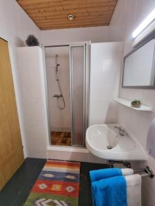 Koupelna v ubytování Jugendhotel Eissee