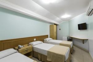 TV a/nebo společenská místnost v ubytování Pompeu Rio Hotel