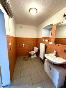 Koupelna v ubytování Apartmán Dolní Němčice