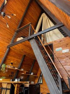 Restaurace v ubytování Cabana romântica com hidromassagem próx ao centro.