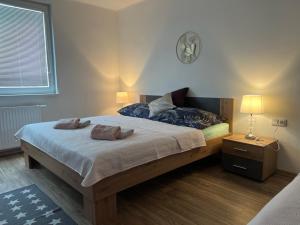 Postel nebo postele na pokoji v ubytování Apartmany Star