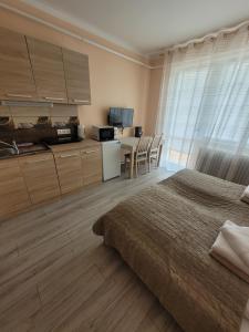 Kuchyň nebo kuchyňský kout v ubytování AZTA central Apartments