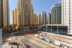 Huoneisto – kaupungin Dubai yleisnäkymä majoituspaikasta käsin