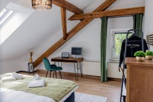 TV a/nebo společenská místnost v ubytování UNiQE I 115qm I 3 Schlafzimmer I Nähe Messe