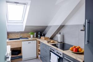 Kuchyň nebo kuchyňský kout v ubytování UNiQE I 115qm I 3 Schlafzimmer I Nähe Messe