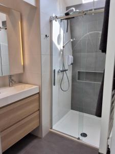 Koupelna v ubytování Appartement Havenzicht + 35 fotografií