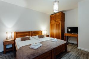 Letto o letti in una camera di Hotel Mikulášska Chata