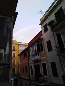 馬略卡島帕爾馬的住宿－Heart Of Palma，一群建筑物在小巷里排列