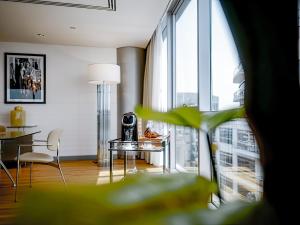 Ein Sitzbereich in der Unterkunft Golden Sands Boutique Hotel-Dubai Creek