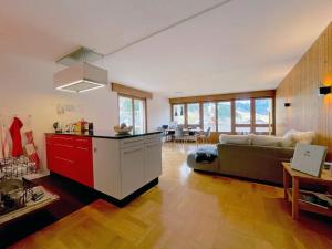 Kuchyň nebo kuchyňský kout v ubytování Titlis Lodge Engelberg