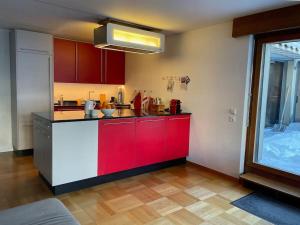 Kuchyň nebo kuchyňský kout v ubytování Titlis Lodge Engelberg