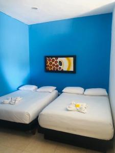 Postel nebo postele na pokoji v ubytování Easy Hotel