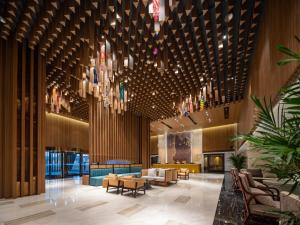 Posezení v ubytování Shangri-La Shu Jin Mu Yun Hotel