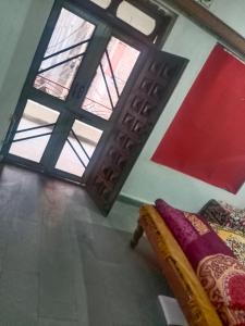 Uma cama ou camas num quarto em Jsky