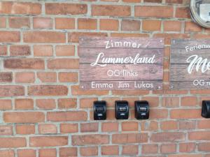 Certifikát, hodnocení, plakát nebo jiný dokument vystavený v ubytování Zimmer Lummerland