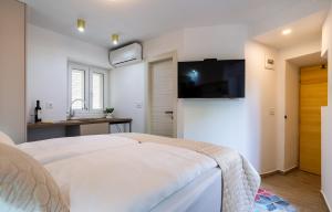 TV a/nebo společenská místnost v ubytování Luxury Lifestyle Rooms