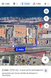 een screenshot van een google map van een stad bij Casa Vacanze De Gasperi 210 in Castellammare di Stabia