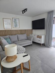 TV a/nebo společenská místnost v ubytování Ferienwohnung Johannes