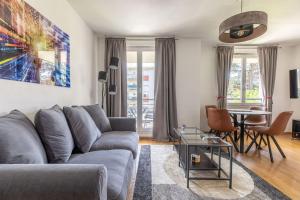 Χώρος καθιστικού στο Le Clos Fleuri F3 Terrasse & Garage