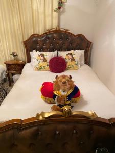 Postel nebo postele na pokoji v ubytování yiyi tokyo disney minpaku