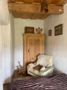 Postel nebo postele na pokoji v ubytování Apartmán U Muzikanta