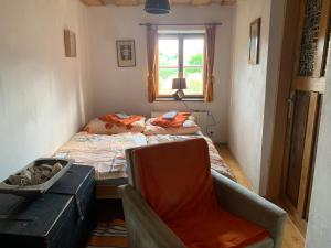 Postel nebo postele na pokoji v ubytování Apartmán U Muzikanta