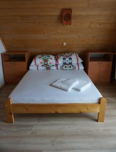 Posteľ alebo postele v izbe v ubytovaní Pokoje na Bachledówce