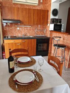 Kuchyň nebo kuchyňský kout v ubytování Apartman Vera