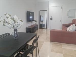 Televisyen dan/atau pusat hiburan di Apartamento en Dos Hermanas