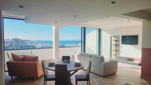Prostor za sedenje u objektu Appartement vue sur mer