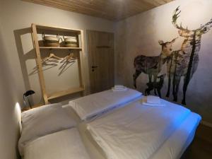 Krevet ili kreveti u jedinici u okviru objekta Haus Nampolach