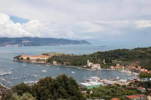 a view of a harbor with boats in the water at Casa ANNA, casa tua in Le Grazie