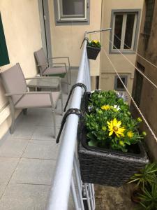 En balkon eller terrasse på sonnino house