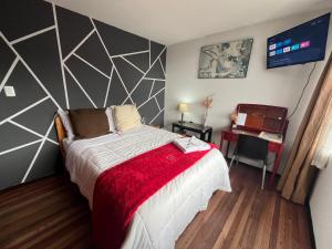 Postel nebo postele na pokoji v ubytování St. Gallen Haus