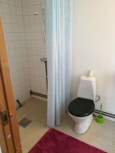 Koupelna v ubytování Charmig stuga med vackra vyer