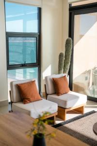 Posezení v ubytování Casa Maca Bahía de Kino Penthouse Frente a la Playa