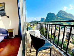 Pemandangan gunung umum atau pemandangan gunung yang diambil dari homestay