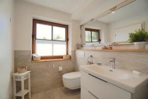 Ένα μπάνιο στο Ferienwohnung Hygge