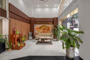 Posezení v ubytování Gold Time Hotel Da Nang