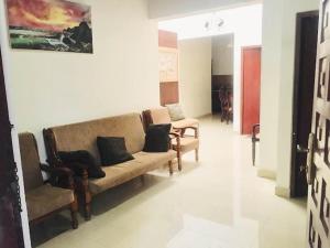 GiBu Art Gallery and Villa的休息区
