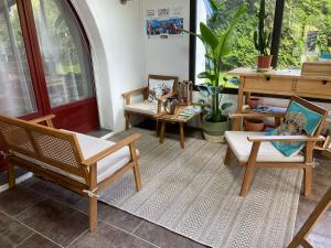Χώρος καθιστικού στο MAISON AMORAINA