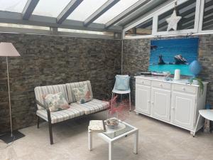 Χώρος καθιστικού στο SUITEBEACH b&b and resort