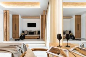 Χώρος καθιστικού στο V Luxury Apartments Naxos
