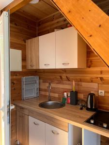 Köök või kööginurk majutusasutuses Pearl Cottage Ada Bojana