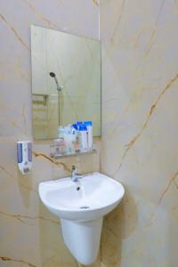 Ett badrum på Côn Đảo Xanh Hotel