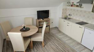 Kuchyň nebo kuchyňský kout v ubytování Apartment Andrea
