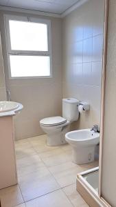 Baðherbergi á Apartamento Playa de Daimuz