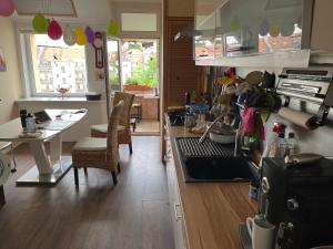 Η κουζίνα ή μικρή κουζίνα στο Nach oben für zwei