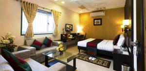 Posezení v ubytování Hotel Siddharth palace